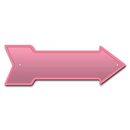 Signmission Pink Arrow Sign Funny Home Decor 18in Wide P-ARROW-999673